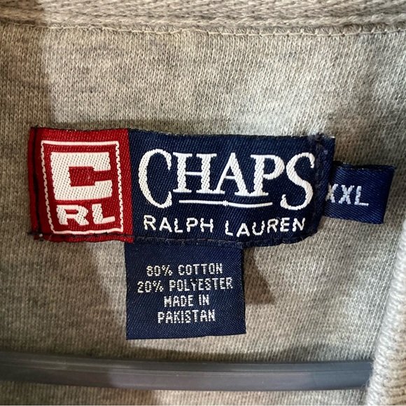 Vintage Ralph Lauren Men Big & Tall Gray Zip Up Sweater - Picture 4 of 5